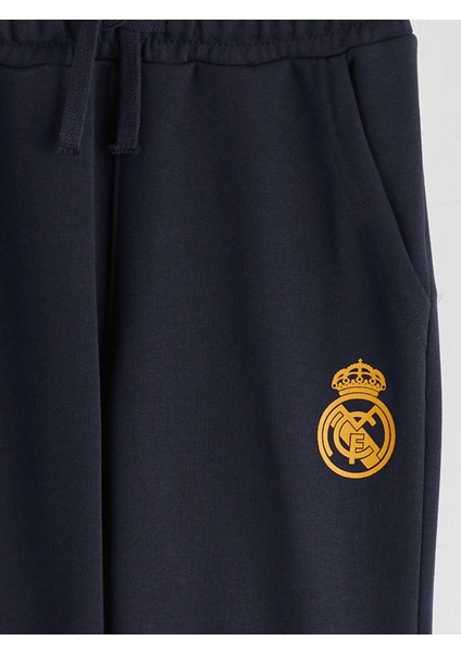 Yeni Sezon Beli Lastikli Real Madrid Baskılı Erkek Çocuk Jogger Eşofman Altı modelleri