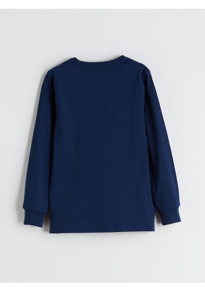 Yeni Sezon Bisiklet Yaka Baskılı Erkek Çocuk Pijama Takım fırsatları