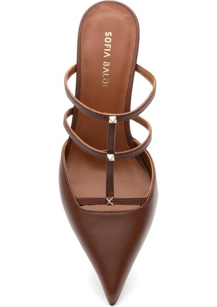 Lusha Taba Hakiki Deri Kadın Topuklu Terlik fırsatları