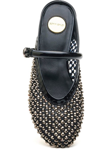 Sorıa Siyah Tekstil Kadın Topuklu Terlik fırsatları