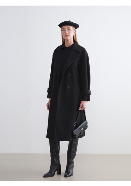 Yeni Sezon Kruvaze Yaka Kadın Kaşe Kaban fiyatları