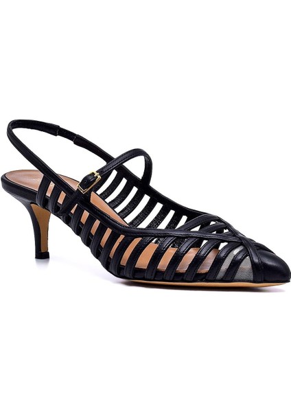 Monare Siyah Hakiki Deri Kadın Stiletto & Abiye fiyatları