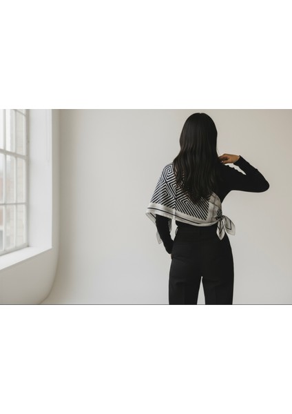 Çizgili Desenli Fular 70 x 70 fiyatları