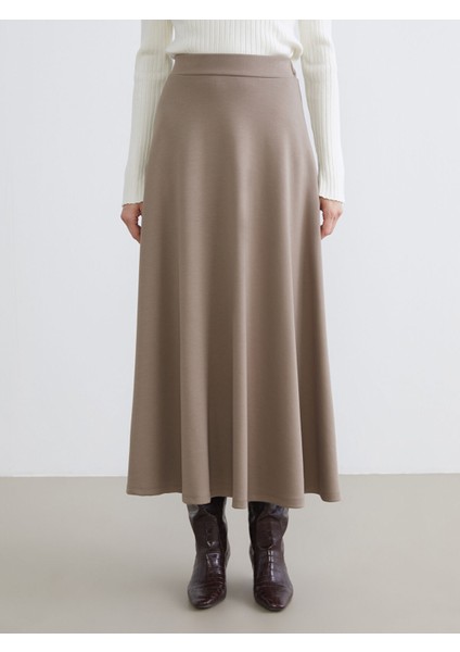 Yeni Sezon Beli Lastikli A Kesim Kloş Etek fiyatları