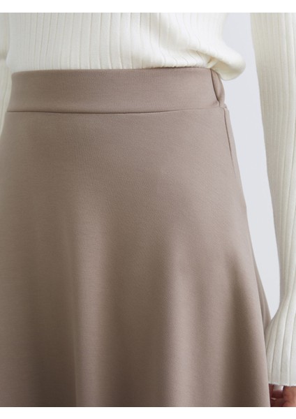 Yeni Sezon Beli Lastikli A Kesim Kloş Etek modelleri