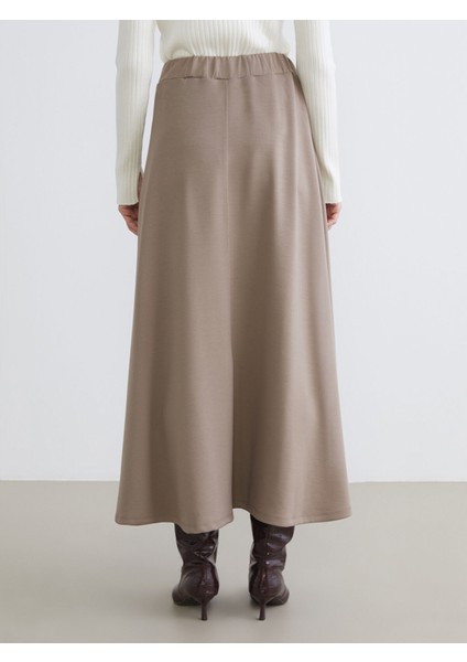 Yeni Sezon Beli Lastikli A Kesim Kloş Etek fırsatları