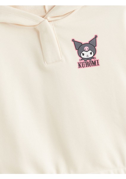 Yeni Sezon Kapüşonlu Kuromi Baskılı Kız Çocuk Sweatshirt fırsatları