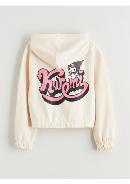 Yeni Sezon Kapüşonlu Kuromi Baskılı Kız Çocuk Sweatshirt indirimleri