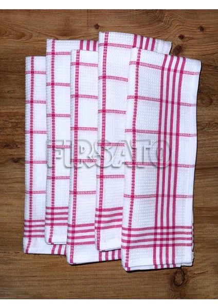 Çizgili Petek Dokulu Mutfak Havlusu| Beslenme Örtüsü | Kurulama Bezi – 50X70CM (5’li Paket) fiyatları