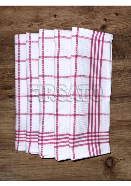 Çizgili Petek Dokulu Mutfak Havlusu| Beslenme Örtüsü | Kurulama Bezi – 50X70CM (5’li Paket) fırsatları
