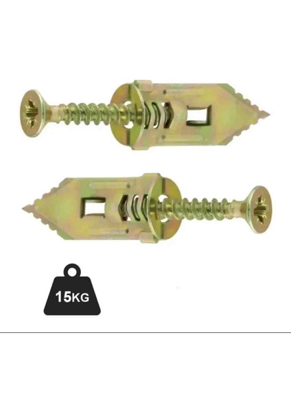 Rayko- 60 Adet 28MM Kısa Çelik Alçıpan Dübeli..jilet Dübel,korniş Dübeli