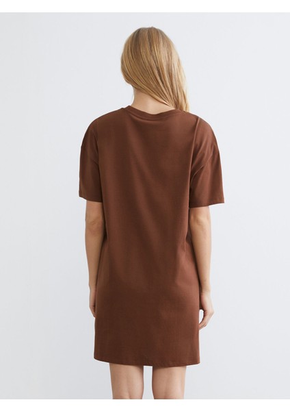 Yeni Sezon Bisiklet Yaka Ayı Baskılı Kadın Gecelik fırsatları