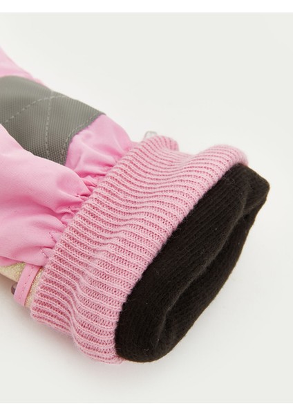 Yeni Sezon Tavşan Baskılı Kız Çocuk Kar Eldiveni modelleri
