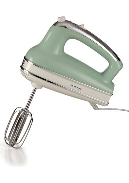 El Mikseri Yeşil 1548/04-450 Watt, 5 Hız, Çırpma ve Yoğurma Başlıkları, Turbo Fonksiyonu