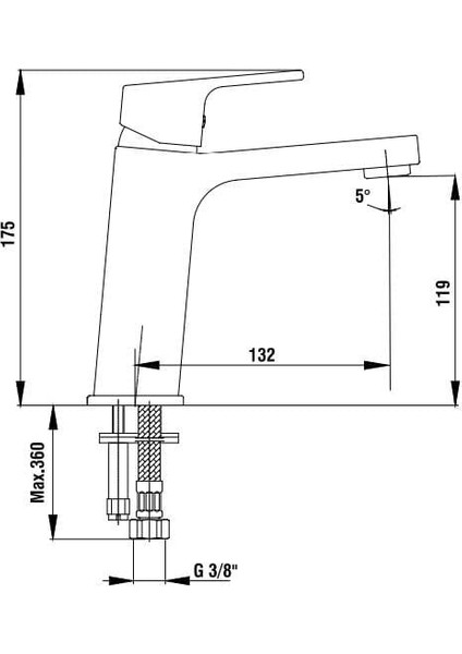 Eca Tiera Lavabo Bataryası Mat Siyah 102108989C1 fiyatları