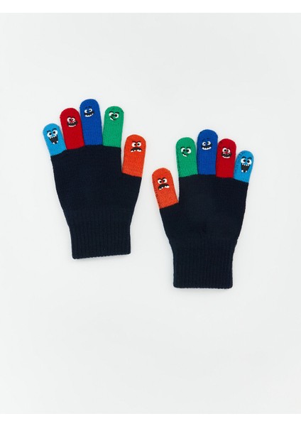 Yeni Sezon Renk Bloklu Erkek Çocuk Eldiven