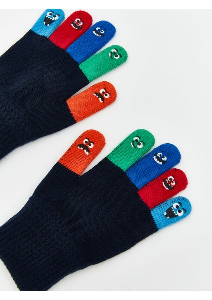 Yeni Sezon Renk Bloklu Erkek Çocuk Eldiven modelleri