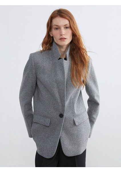 Yeni Sezon Kadın Kaşe Blazer Ceket