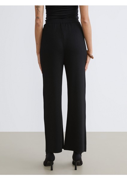 Yeni Sezon Beli Lastikli Kadın Triko Pantolon fırsatları