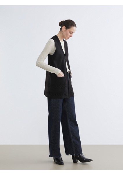 Yeni Sezon V Yaka Kadın Triko Yelek fiyatları