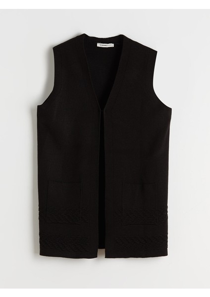 Yeni Sezon V Yaka Kadın Triko Yelek indirimleri