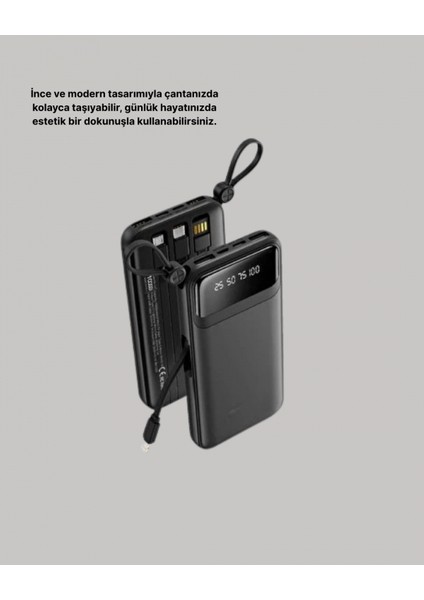 Çoklu Güvenlik Korumalı 20.000 Mah Powerbank Fener Özellikli fiyatları