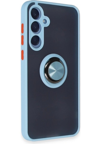 Samsung Galaxy A15 4g Kılıf Montreal Yüzüklü Silikon Kapak - Buz Mavi fiyatları