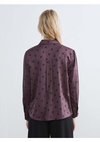 Yeni Sezon Puantiyeli Oversize Kadın Gömlek fırsatları