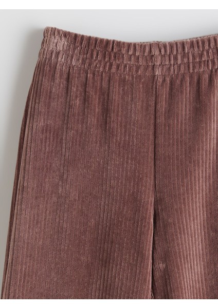 Yeni Sezon Beli Lastikli Kadife Kız Çocuk Eşofman Altı fiyatları