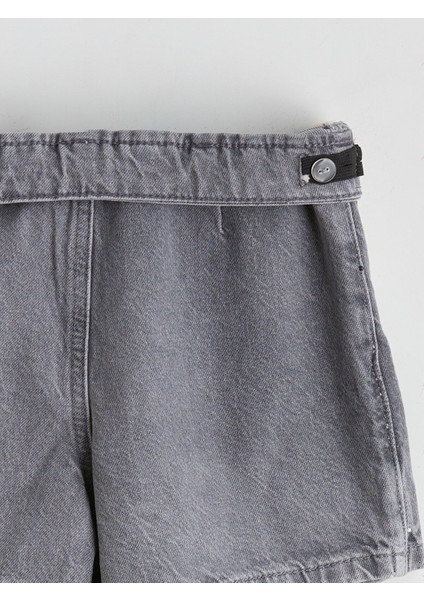 Yeni Sezon Taşlı Kız Çocuk Jean Şort Etek indirimleri