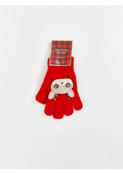 Yeni Sezon Hayvan Figürlü Kız Çocuk Triko Eldiven