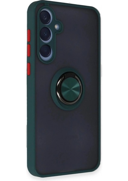 Samsung Galaxy A15 4g Kılıf Montreal Yüzüklü Silikon Kapak - Yeşil fiyatları