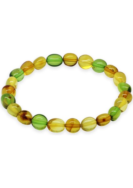 Su Yeşili Natural Form Doğal Damla Kehribar Erkek Bileklik fiyatları