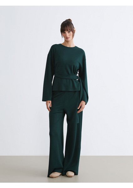 Yeni Sezon Bisiklet Yaka Kadın Sweatshirt fiyatları