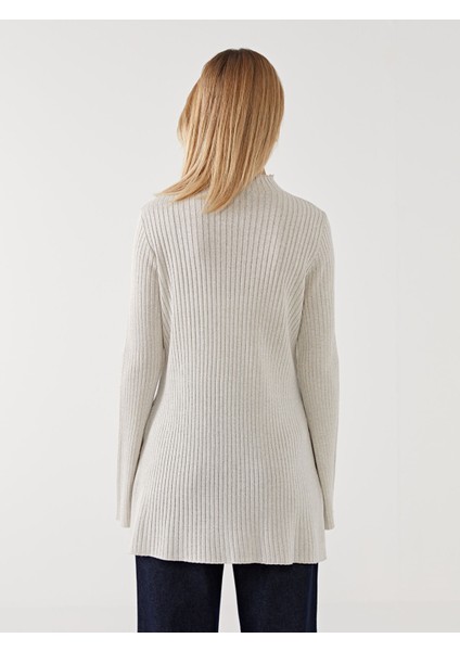 Yeni Sezon Yarım Balıkçı Yaka Parlak Görünümlü Kadın Triko Tunik fırsatları