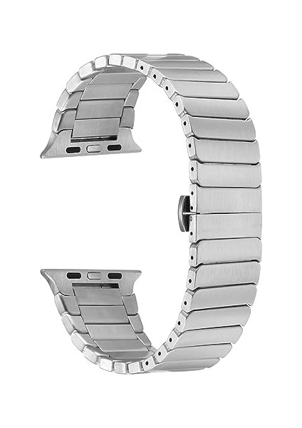 ​​​ Ile Uyumlu 38MM/40MM Kordon Krd-79 Metal Strap Kayış Gri fiyatları