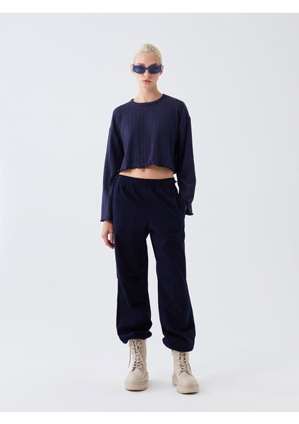 Yeni Sezon Beli Lastikli Rahat Kalıp Kadın Pantolon