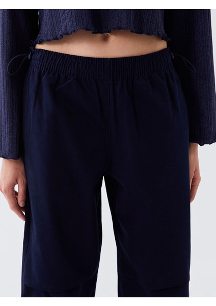 Yeni Sezon Beli Lastikli Rahat Kalıp Kadın Pantolon indirimleri