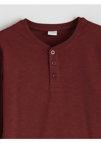 Yeni Sezon Bisiklet Yaka Erkek Çocuk Pijama Takımı modelleri