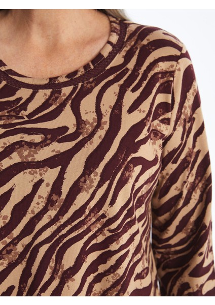 Yeni Sezon Bisiklet Yaka Desenli Kadın Bluz modelleri