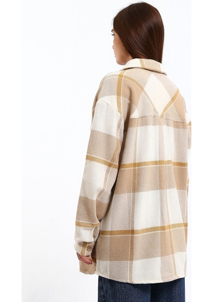 Yeni Sezon Ekose Oversize Kadın Oduncu Gömlek Ceket indirimleri