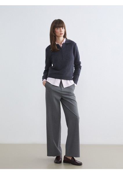 Yeni Sezon Polo Yaka Kadın Triko Kazak fiyatları