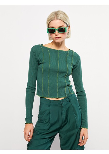 Yeni Sezon Bisiklet Yaka Düz Uzun Kollu Kadın Tişört fiyatları