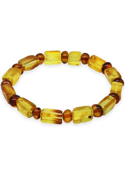 Sarı Soft Kırmızı Silindir Kesim Doğal Damla Kehribar Erkek Bileklik fiyatları