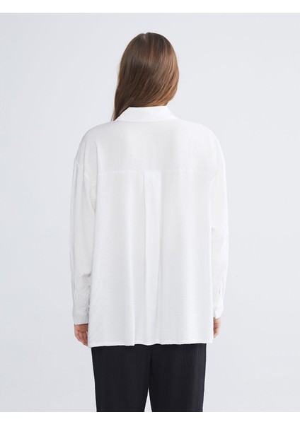 Yeni Sezon Dokulu Oversize Kadın Gömlek fırsatları