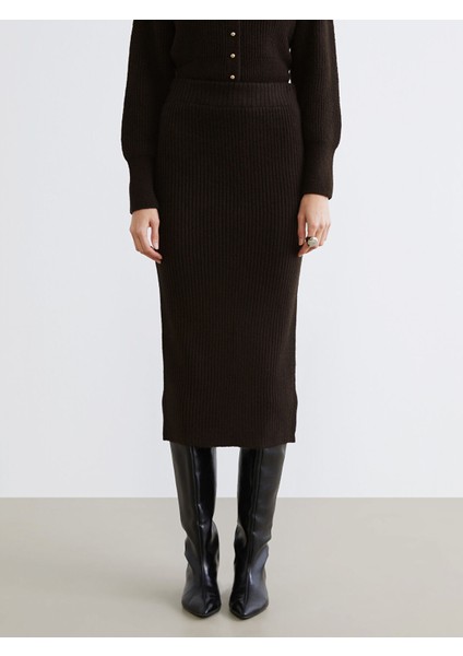 Yeni Sezon Beli Lastikli Triko Etek fiyatları