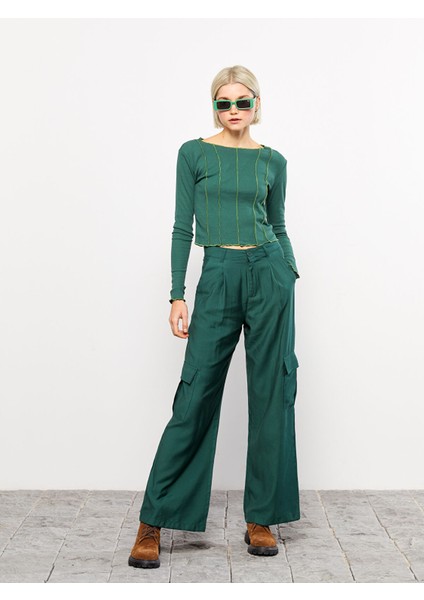 Yeni Sezon Bisiklet Yaka Düz Uzun Kollu Kadın Tişört fırsatları