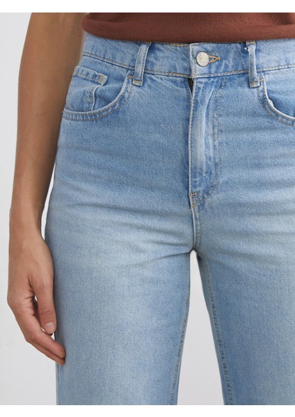 Yeni Sezon Straight Fit Kadın Jean Pantolon modelleri