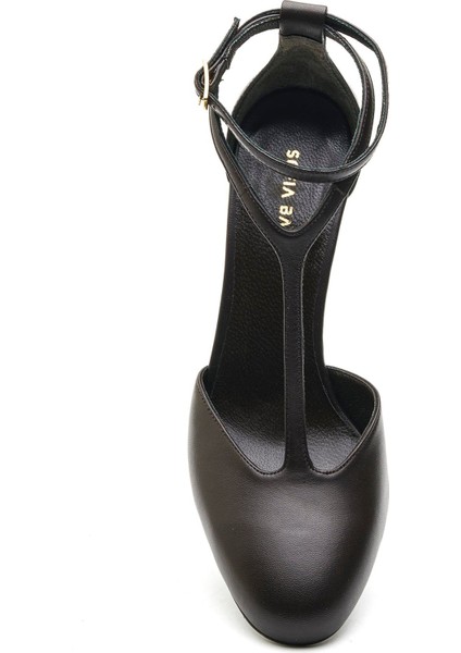 Emba Kahve Hakiki Deri Kadın Stiletto & Abiye fırsatları