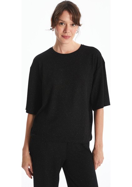 Yeni Sezon Bisiklet Yaka Kadın Tişört